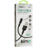 USB Cable Gelius Pro I-Type Lamp GP-UC100 Lightning Black (3A)