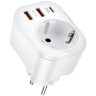 Мережевий зарядний пристрій Gelius Moxie GP-HC050 2USB (QC3.0) + Type-C (PD20W) White