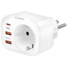 Мережевий зарядний пристрій Gelius Moxie GP-HC050 2USB (QC3.0) + Type-C (PD20W) White