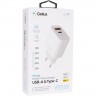 Мережевий зарядний пристрій Gelius Merge GP-HC060 GAN USB+Type-C 35W (QC/PD/PPS) White