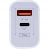 Мережевий зарядний пристрій Gelius Merge GP-HC060 GAN USB+Type-C 35W (QC/PD/PPS) White