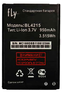 Аккумулятор Fly BL4215 ( MC180 )