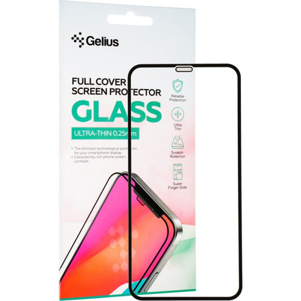 Защитное стекло Gelius Full Cover Ultra-Thin 0.25mm для iPhone XR Black