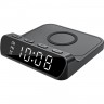 Настольные часы с беспроводной зарядкой Gelius Oasis GP-SDC03 Black