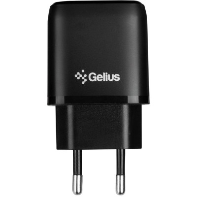 Мережевий зарядний пристрій Gelius X-Duo GP-HC014 USB+Type-C QC3.0/PD20W Black