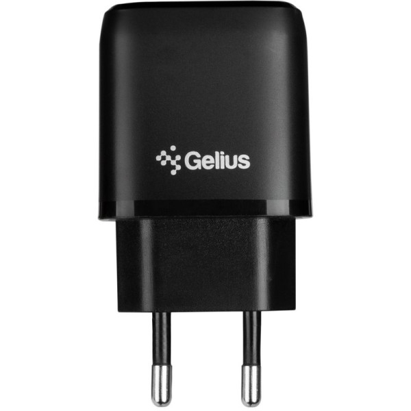 Мережевий зарядний пристрій Gelius X-Duo GP-HC014 USB+Type-C QC3.0/PD20W Black