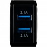 Мережевий зарядний пристрій Gelius Prime GU-HC02 2USB 2.1A 12W + кабель Type-C Black
