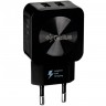 Мережевий зарядний пристрій Gelius Prime GU-HC02 2USB 2.1A 12W + кабель Type-C Black