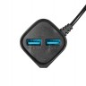 Мережевий зарядний пристрій Gelius Edition Auto ID 2USB 2.4A + кабель MicroUSB Black