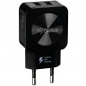 Мережевий зарядний пристрій Gelius Prime GU-HC02 2USB 2.1A 12W + кабель Lightning Black