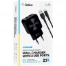 Мережевий зарядний пристрій Gelius Prime GU-HC02 2USB 2.1A 12W + кабель MicroUSB Black