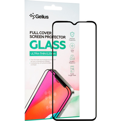 Защитное стекло Gelius Full Cover Ultra-Thin 0.25mm для Samsung A042 (A04e) Black