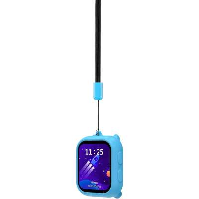 Силіконовий чохол зі шнурком для дитячих смарт годинників Gelius PK-008 (Blue)