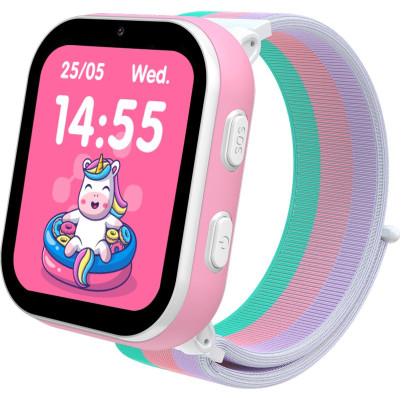 Дитячі розумний годинник з GPS/4G Gelius Pro GP-PK008 (Rainbow) Білі (12 міс)