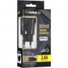 Мережевий зарядний пристрій Gelius Pro Edition Auto ID 2USB 2.4A з кабелем Type-C Black