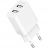 Мережевий зарядний пристрій Gelius Simple GP-HC059 (2 USB/2.4A) White