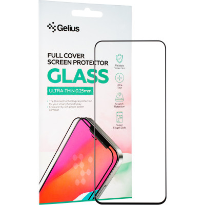 Защитное стекло Gelius Full Cover Ultra-Thin 0.25mm для Poco M6 Pro/Xiaomi Redmi Note 12R Black
