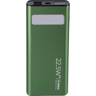 Повербанк Gelius Lightstone GP-PB300i 20000mAh QC+PD 22.5W Green