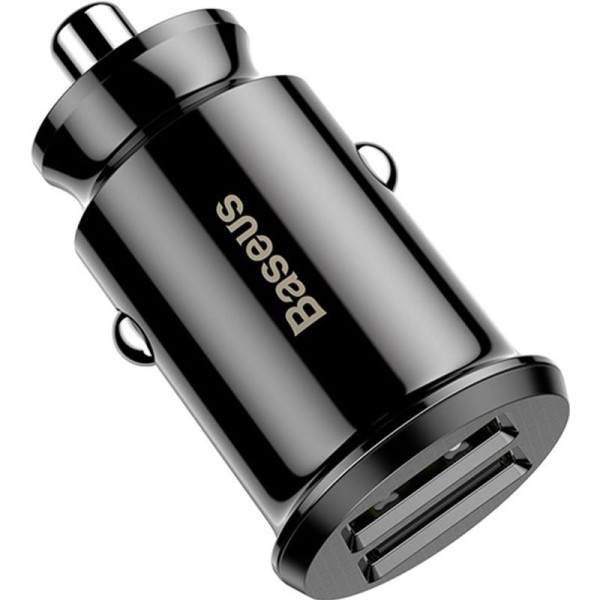 АЗУ 2USB Baseus Grain (3.1A) (CCALL-ML01) Black