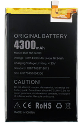 Аккумулятор Doogee Y6 Max, BAT16514300