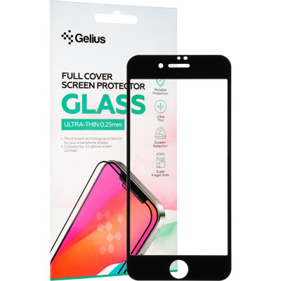 Защитное стекло Gelius Full Cover Ultra-Thin 0.25mm для iPhone 8 Black