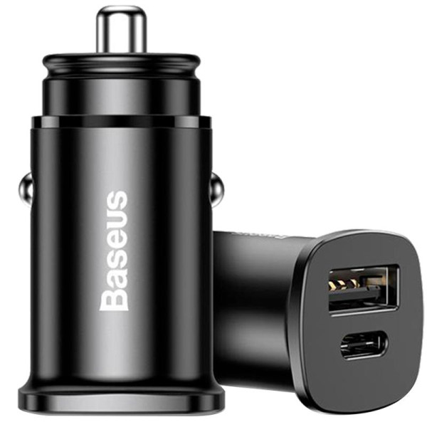 АЗУ 1USB + Type-C Baseus Square Metal QC (5A) (PPS-30W-MAX) (CCALL-AS01) Black