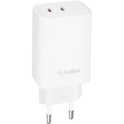 Мережевий зарядний пристрій Gelius Dos GP-HC062 40W 2Type-C White