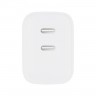 Мережевий зарядний пристрій Gelius Dos GP-HC062 40W 2Type-C White